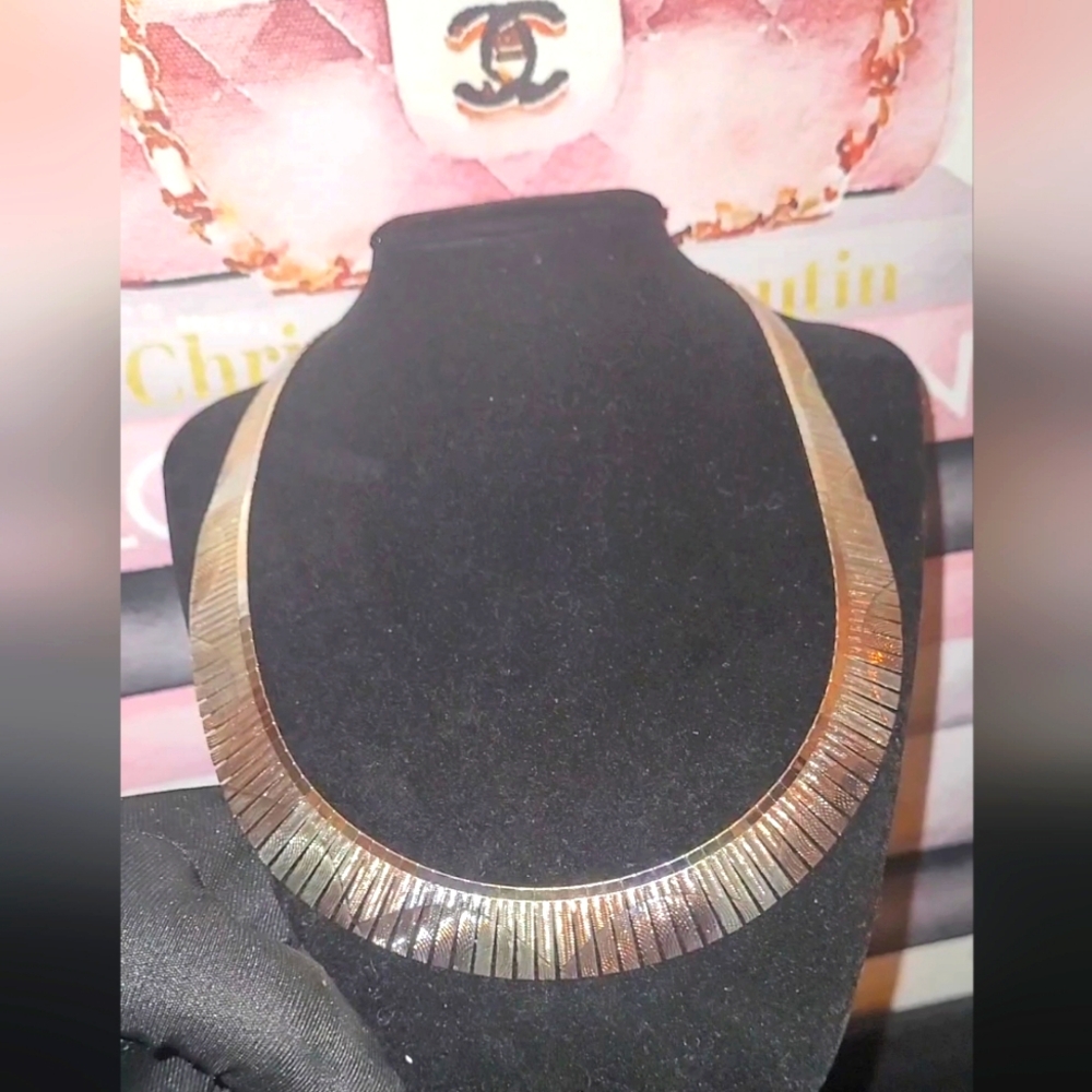 Milor VINTAGE STERLING SILVER TRI COLOR MADE IN ITALY FRINGE NECKLACE  CLEANED✨